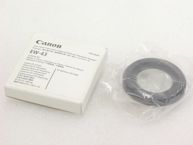 【極上】 Lens Hood EW-43 (for EF-M 22mm f/2 STM) 【送込】
