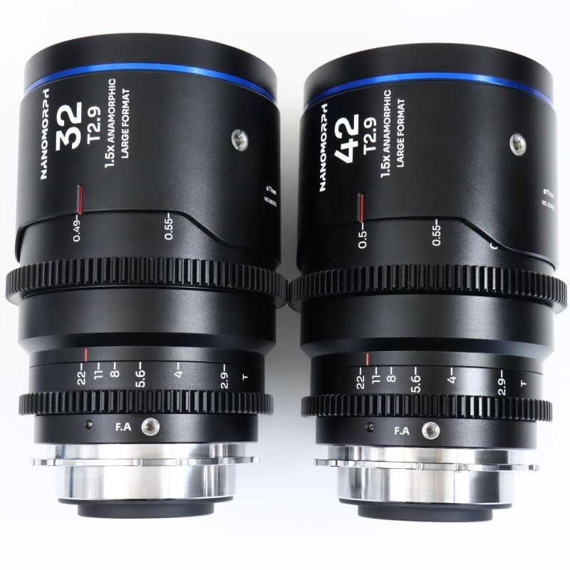 Nanomorph LF Prime 4-Lens Bundle (32mm/42mm/55mm/85mm) Blue LAO0709