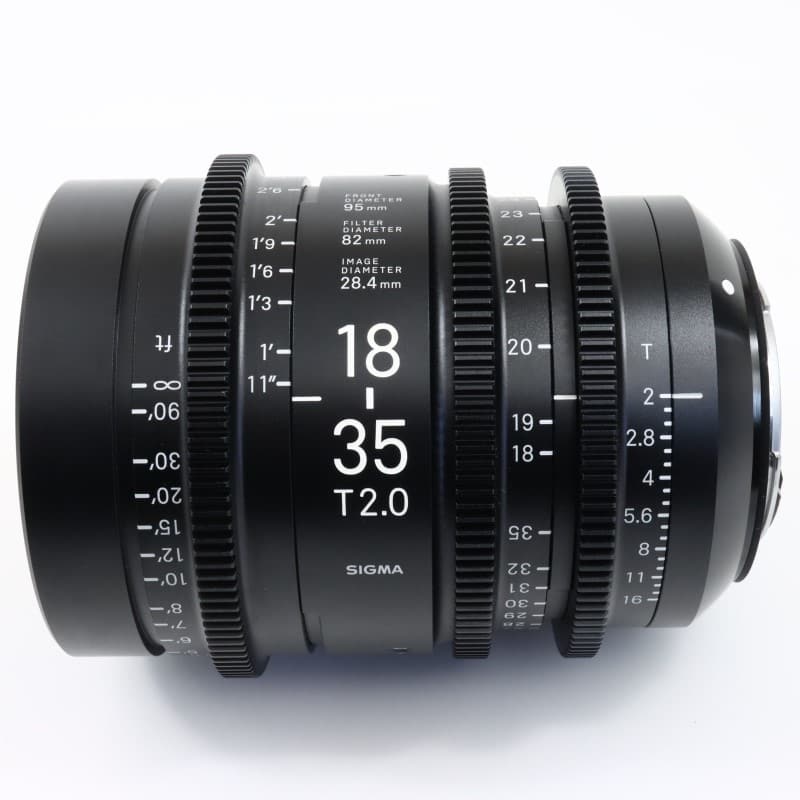 18-35mm T2/EF feet [High Speed Zoom Line 18-35mm T2 EFマウント フィート表示]