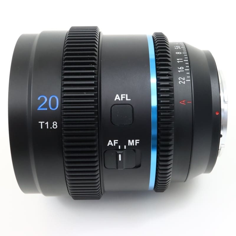 オートフォーカスアナモルフィックレンズ T1.8 S35 20mm E/ブルー 20AF133X-EB-JP