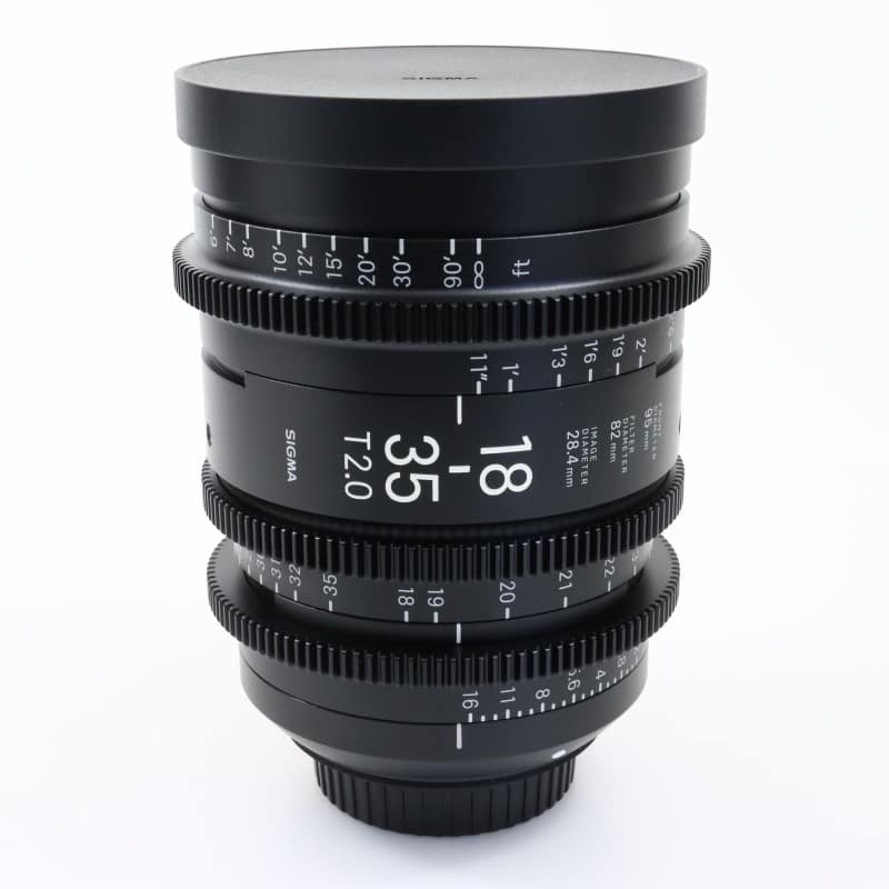18-35mm T2/EF feet [High Speed Zoom Line 18-35mm T2 EFマウント フィート表示]