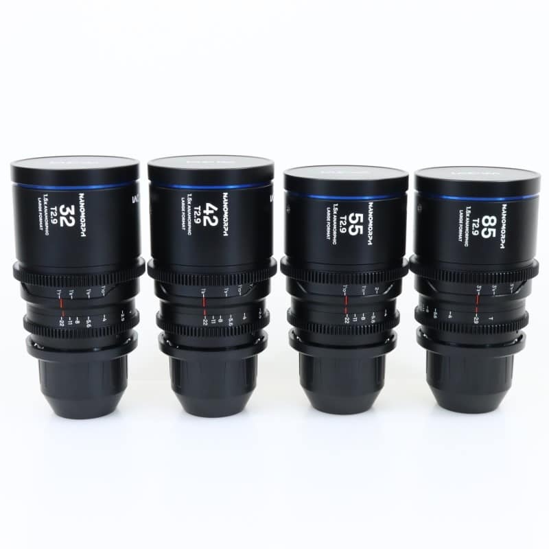 Nanomorph LF Prime 4-Lens Bundle (32mm/42mm/55mm/85mm) Blue LAO0709