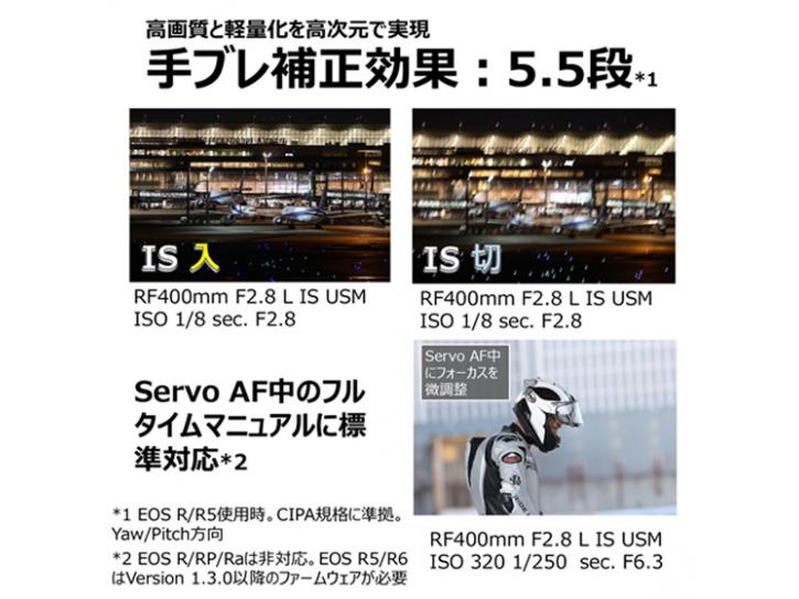 RFレンズ RF400mm F2.8 L IS USM 新品  代引き不可