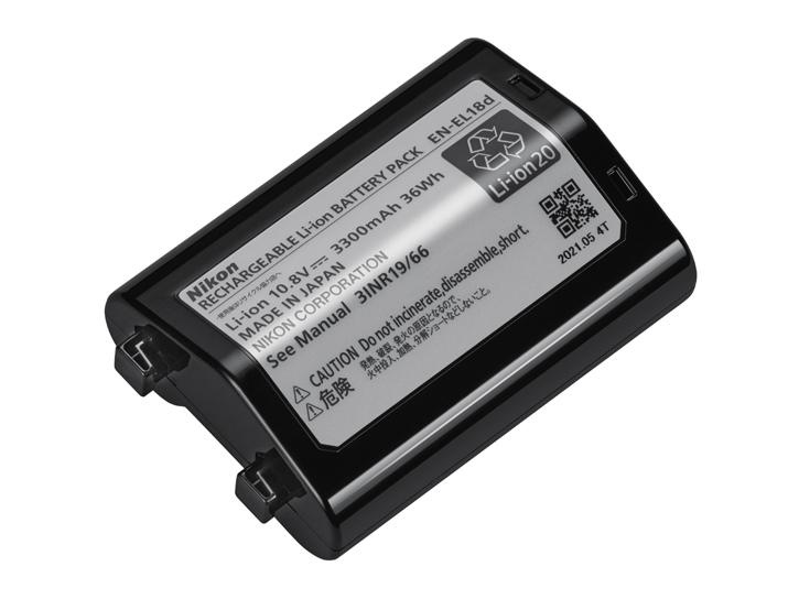 Li-ionリチャージャブルバッテリー EN-EL18d 新品 （ D6・D5・Z9用）