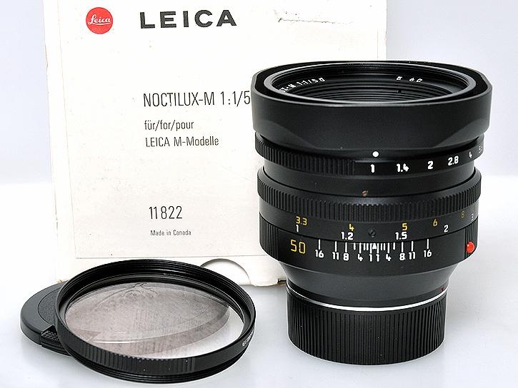Noctilux-M 50mm f/1.0  E60 フード組込 11822  代引き不可