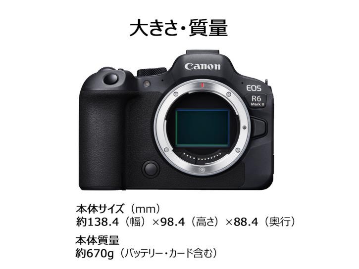 EOS R6 Mark II・RF24-105 IS STM レンズキット 新品                                    キヤノン 夏のキャッシュバック2025対象商品