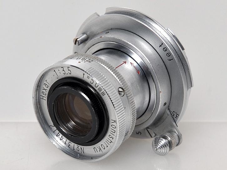Hexar 50mm F3.5 Lマウント沈胴 Mアダプター付