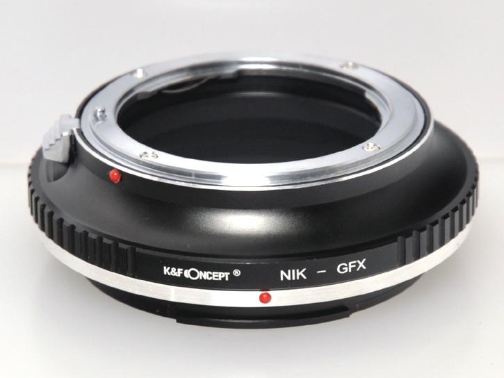 K&F Concept レンズマウントアダプター NIK-GFX ニコンFマウントレンズ → 富士フィルムGFX Gマウントボディ