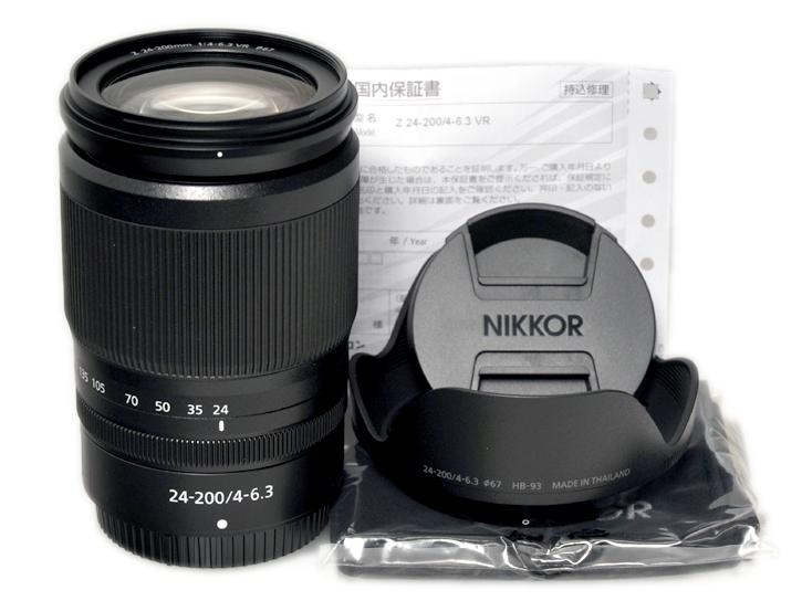 NIKKOR Z 24-200mm f/4-6.3 VR  メーカー保証印付