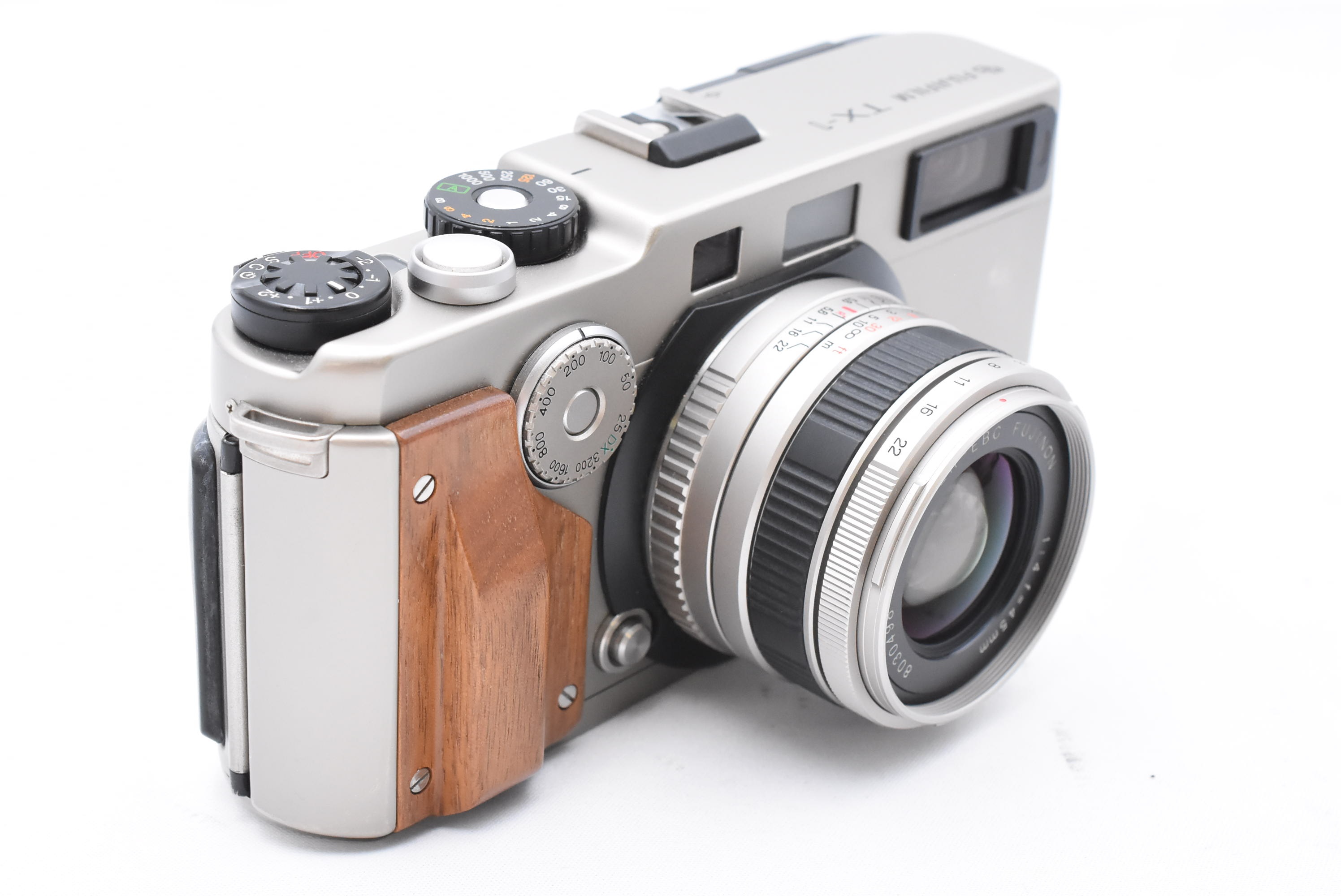 TX-1 シルバーボディ  + Super-EBC Fujinon フジノン 45mm F/4 レンズ