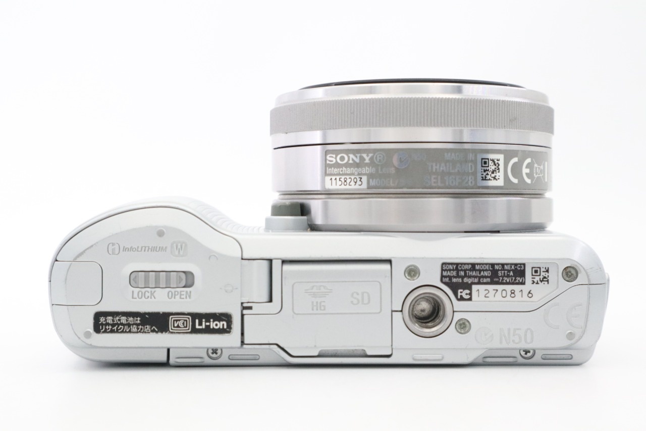 α NEX-C3 ホワイトシルバーボディ ミラーレス + E 16mm F/2.8 AFレンズ