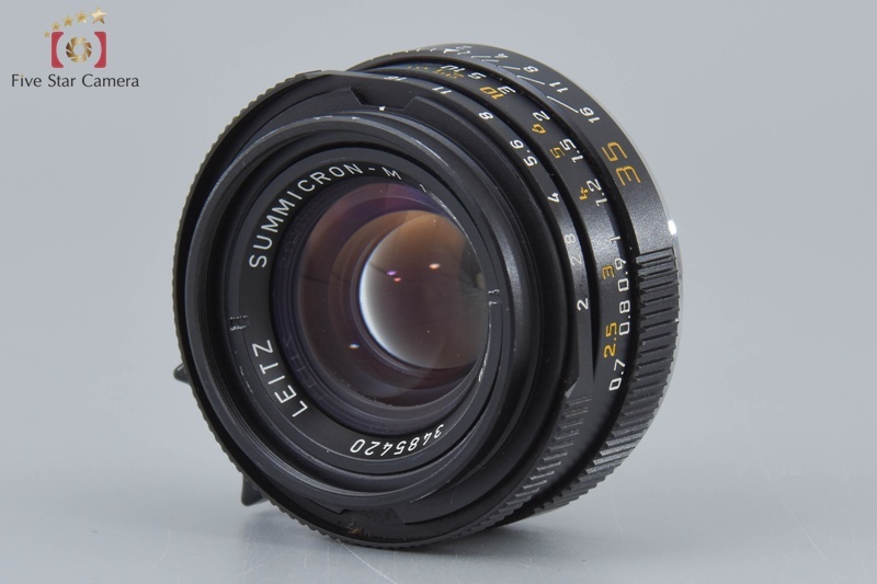 【中古】Leica ライカ SUMMICRON-M 35mm f/2 E39 第4世代 ブラック