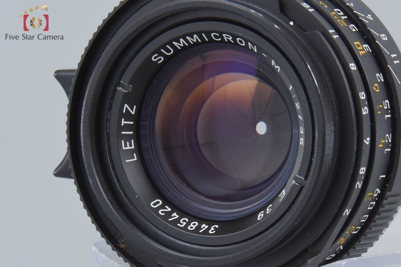 【中古】Leica ライカ SUMMICRON-M 35mm f/2 E39 第4世代 ブラック