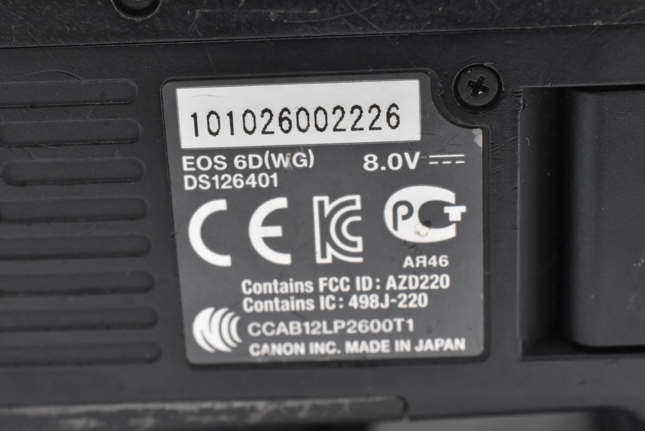 EOS 6D ブラックボディ 