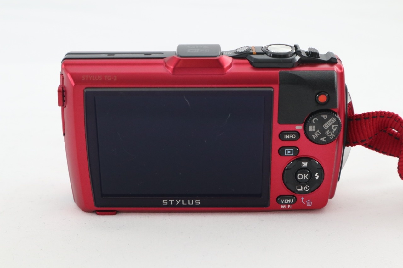 Stylus Tough TG-3 レッドボディ  + FISHEYE CONVERTER FCON-T01