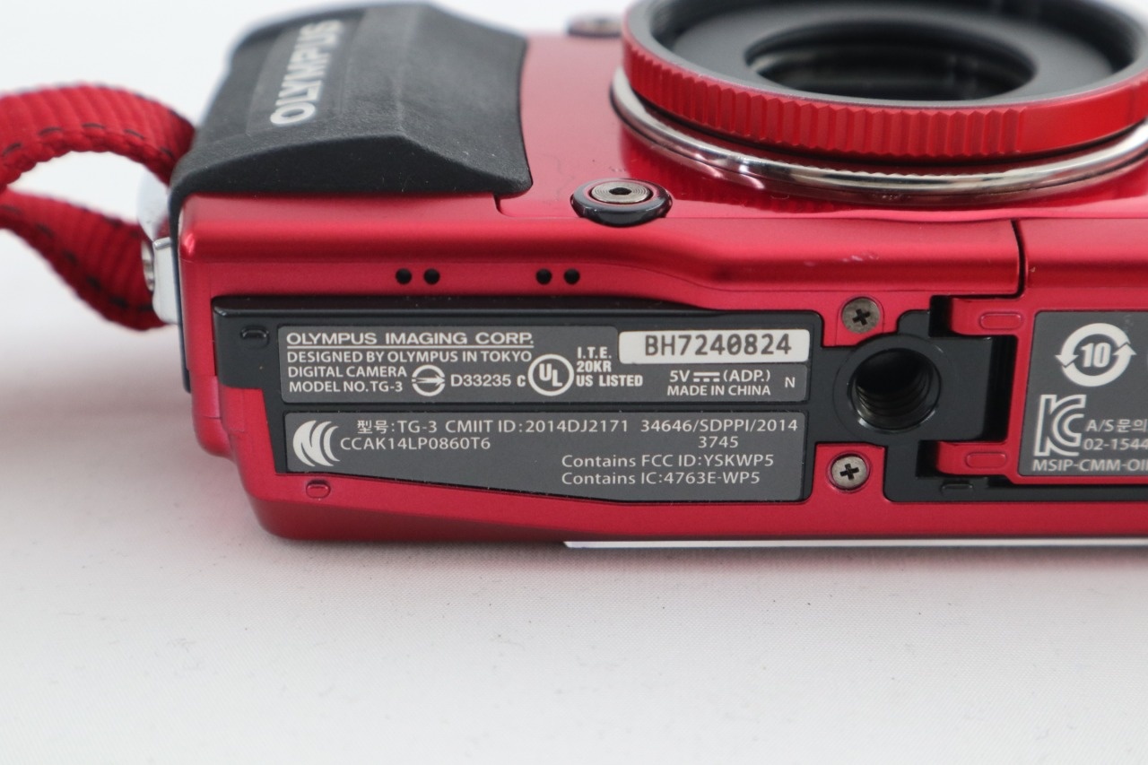 Stylus Tough TG-3 レッドボディ  + FISHEYE CONVERTER FCON-T01
