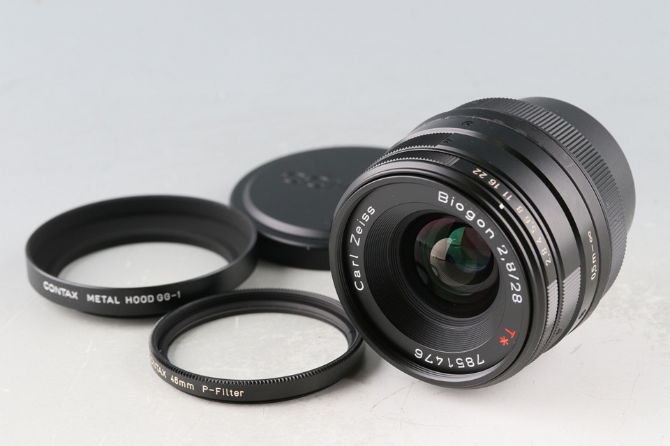 Contax Carl Zeiss Biogon T* 28mm F/2.8 Black Lens for G1/G2 #59330A1