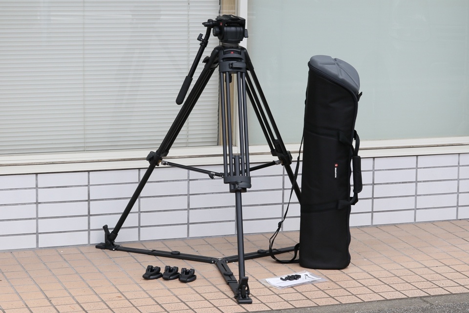 Manfrotto 525MVB Video Tripod + 503 Fluid Video Head #59881H