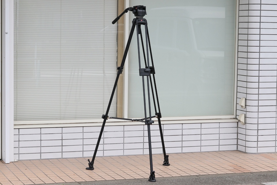 Manfrotto 525MVB Video Tripod + 503 Fluid Video Head #59881H