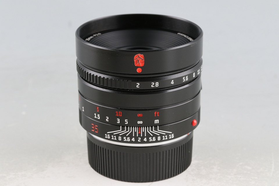 7Artisans M35mm F/2 II Black Lens for Leica M With Box #60040L7