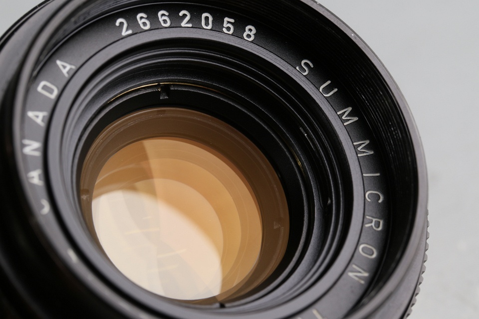 Leica Leitz Canada Summicron 35mm F/2 6-Elements Lens for Leica M #60950T