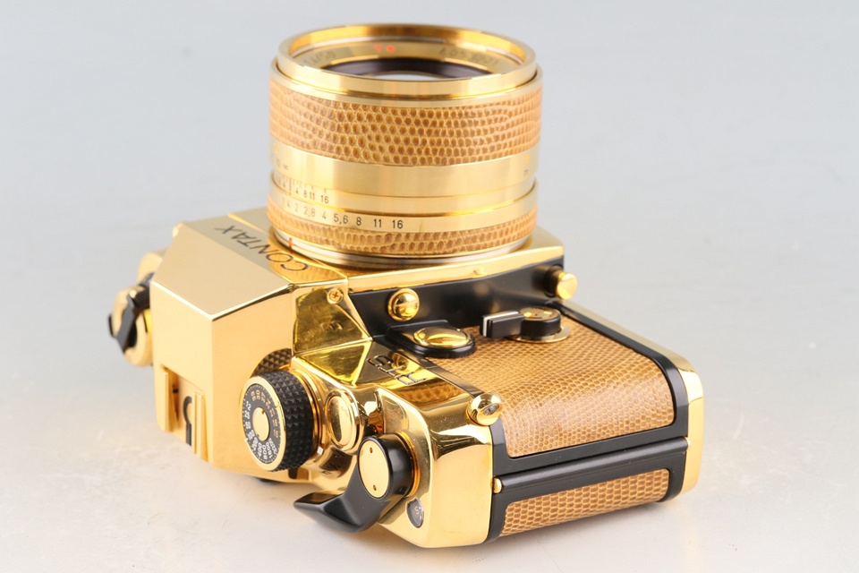 Contax RTS Gold + Planar T* 50mm F/1.4 AEJ Gold Lens Wirh Box #61279L7
