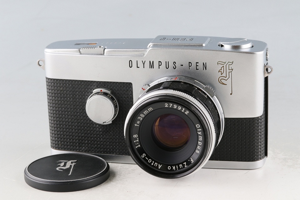 Olympus-Pen F 35mm Half Frame Camera + F. Zuiko Auto-S 38mm F/1.8 Lens #61507D4