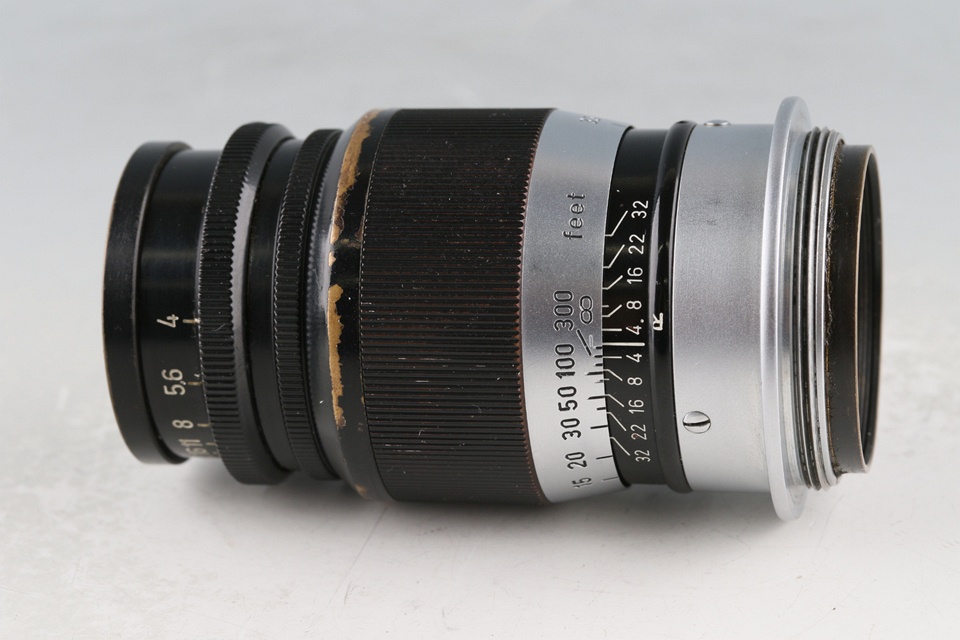 Leica Leitz Elmar 90mm F/4 Lens for Leica L39 + LM Ring #62296T
