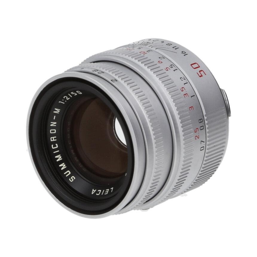 Leica ズミクロンM50 F2 Silver フード組込 【AB】
