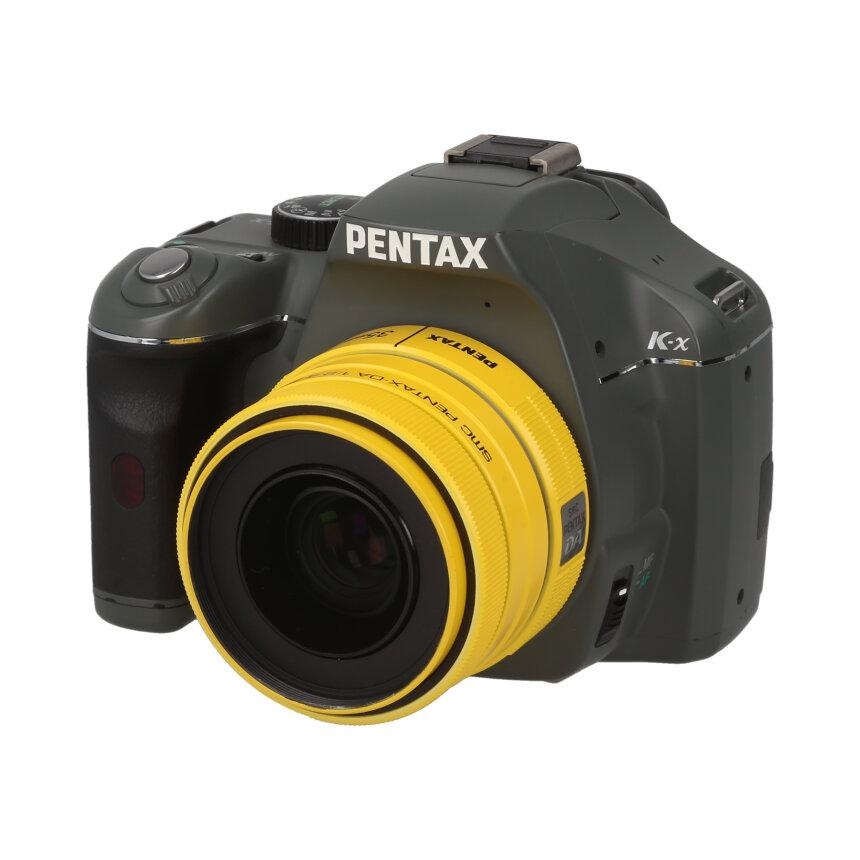 PENTAX K-X オリーブ + DA35mm F2.4 AL イエロー 【B】