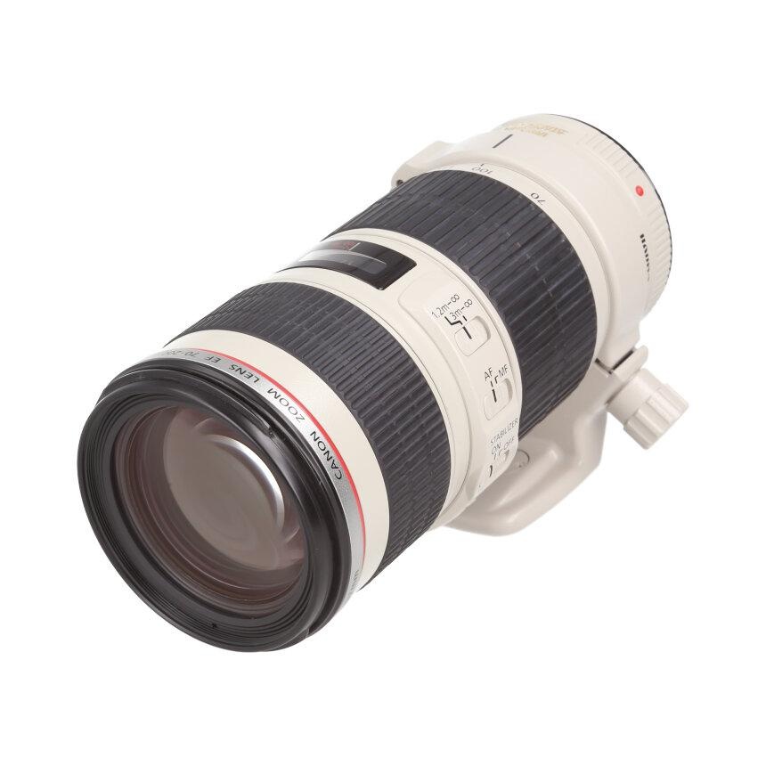 Canon EF70-200mm F4L IS USM + 三脚座AII(W) 【AB】