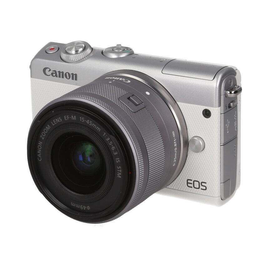 Canon EOS M100 ホワイト Wキット(15-45.22)  【AB】