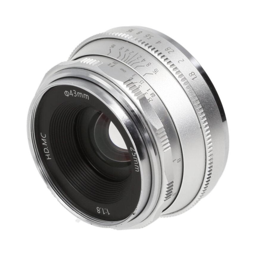  PERGEAR 25mm F1.8（M4/3）Silver  【B】