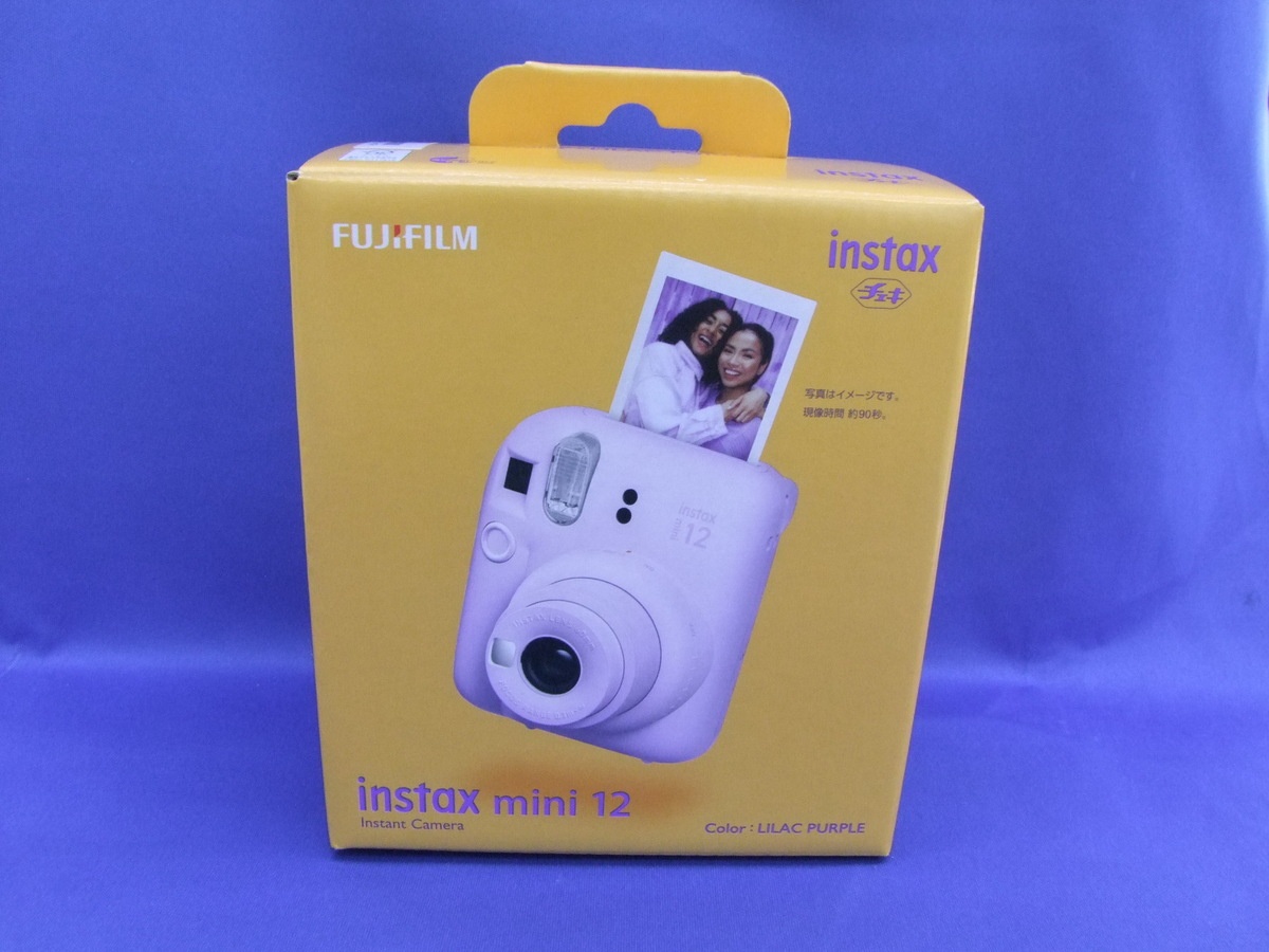 フジフイルム インスタントカメラ instax mini 12 「チェキ」 ライラックパープル