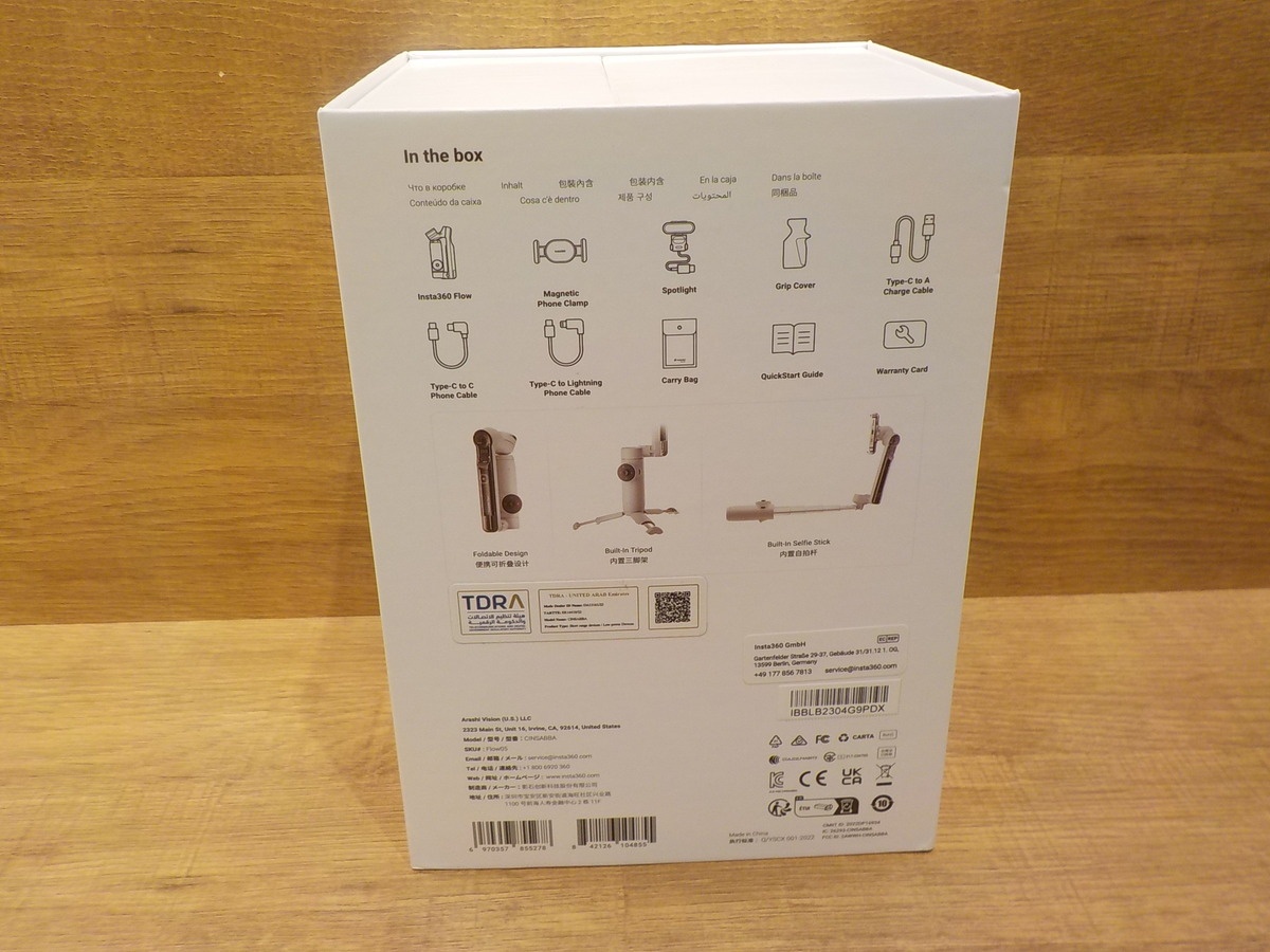 Insta360 Flow スマートフォン用スタビライザー Creator Kit グレー（FLOW-05）