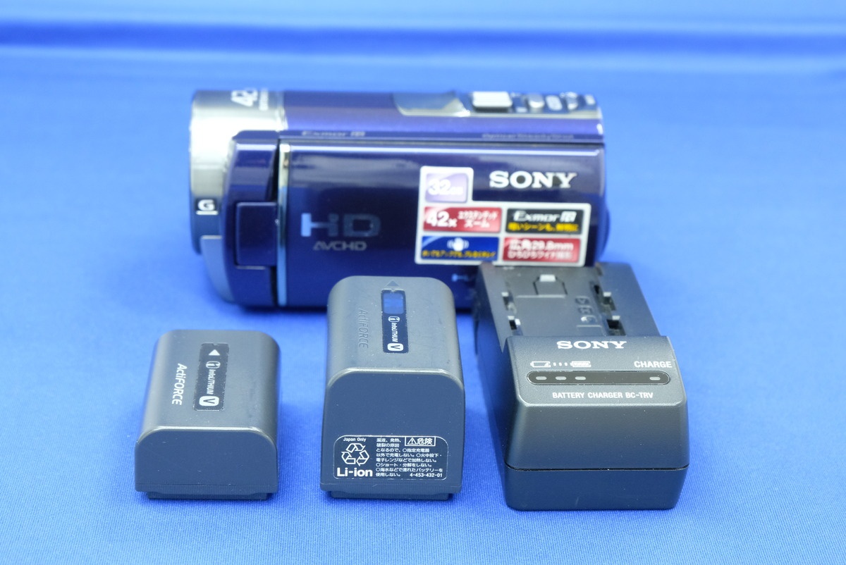 ソニー HDR-CX180 ブルー