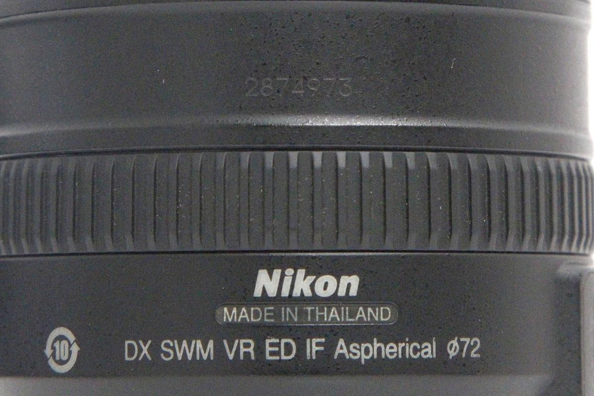 AF-S DX VR Zoom-Nikkor 18-200mm f/3.5-5.6G IF-ED CA01-A9604-3W1E-ψ