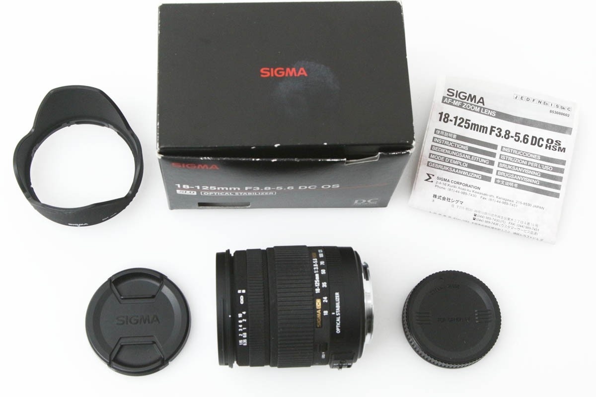 18-125mm F3.8-5.6 DC OS HSM キヤノンEFマウント用 CA01-R1156-2N3