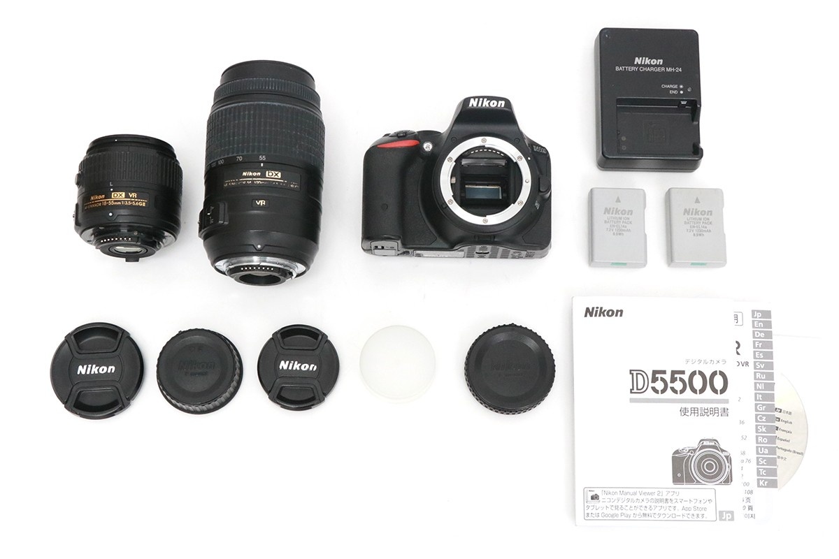 D5500 ダブルズームキット CA01-M4201-3U4A-ψ