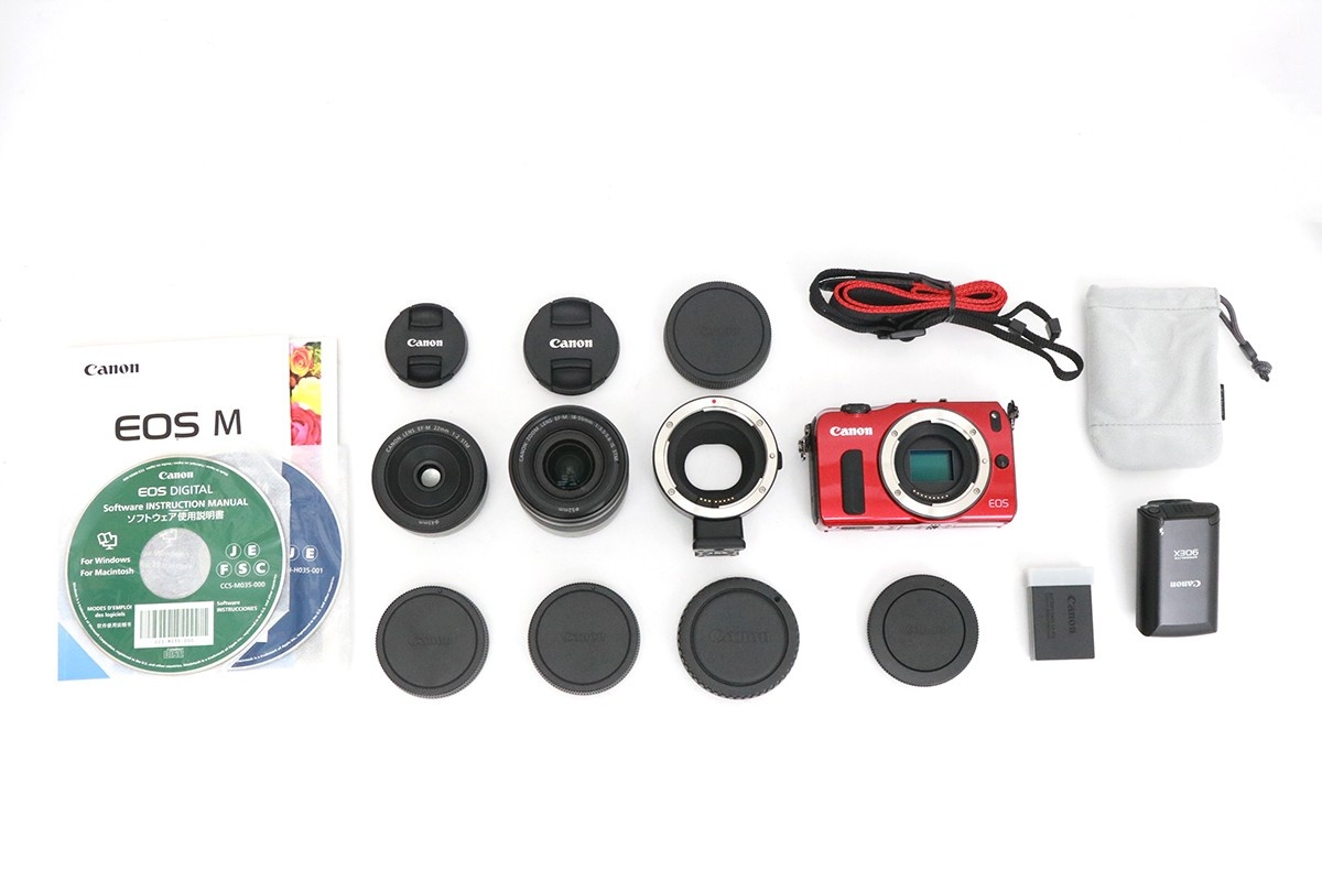 EOS M ダブルレンズキット レッド CA01-M4296-3V2A