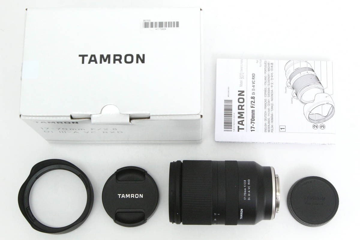 17-70mm F/2.8 Di III-A VC RXD Model B070 (ソニー Eマウント) CA01-R1813-2O5