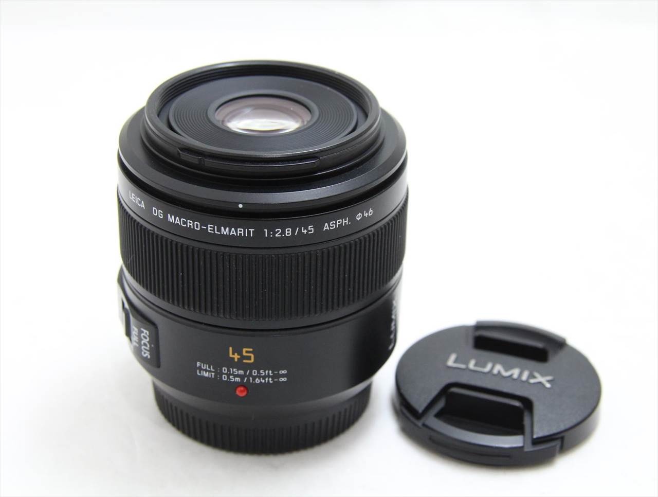 【中古】 パナソニック(panasonic) LEICA DG MACRO-ELMARIT 45mm/F2.8 ASPH./MEGA O.I.S. H-ES045