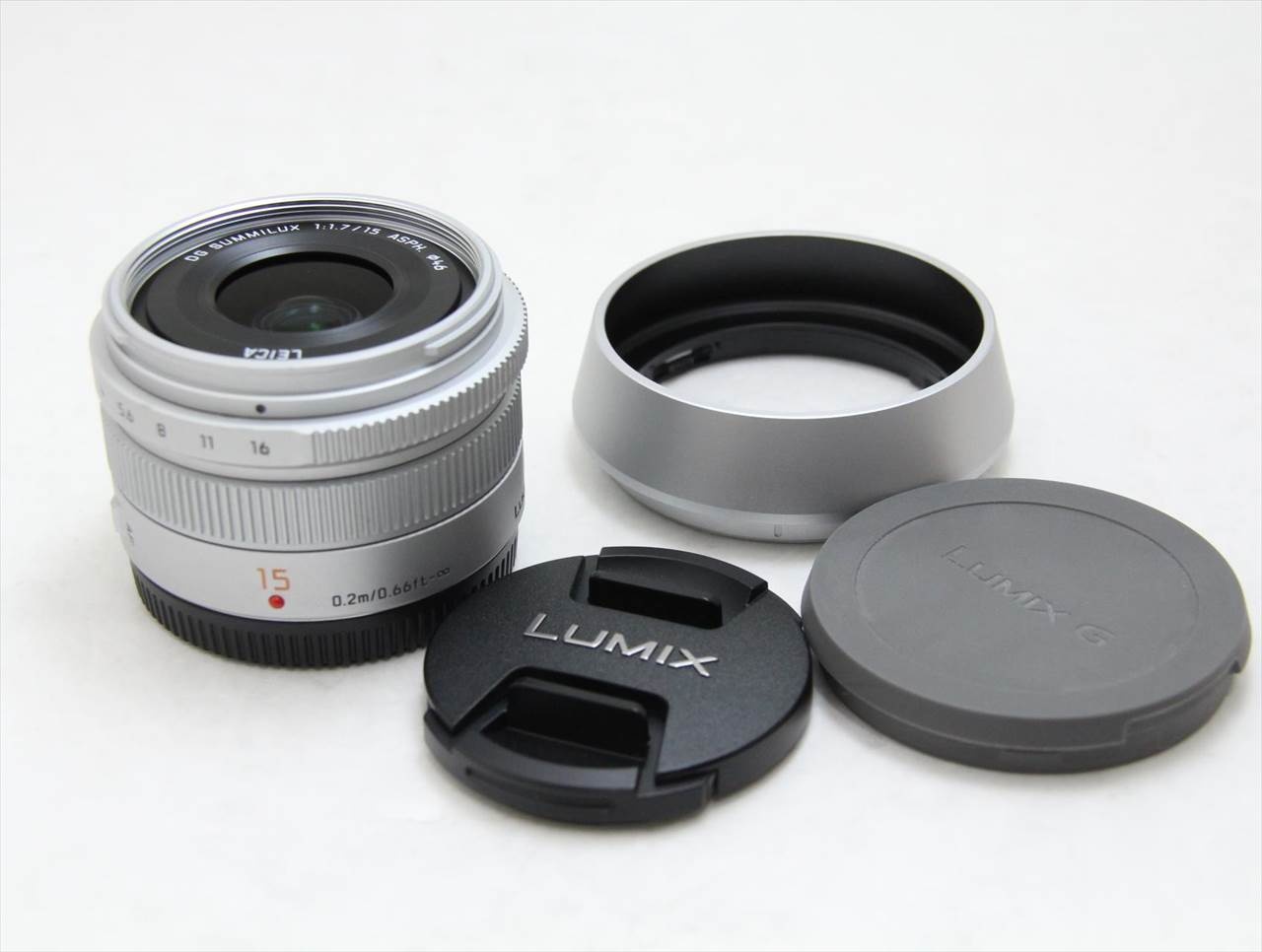 【中古】 パナソニック(panasonic) LEICA DG SUMMILUX 15mm/F1.7 ASPH. H-X015 [シルバー]
