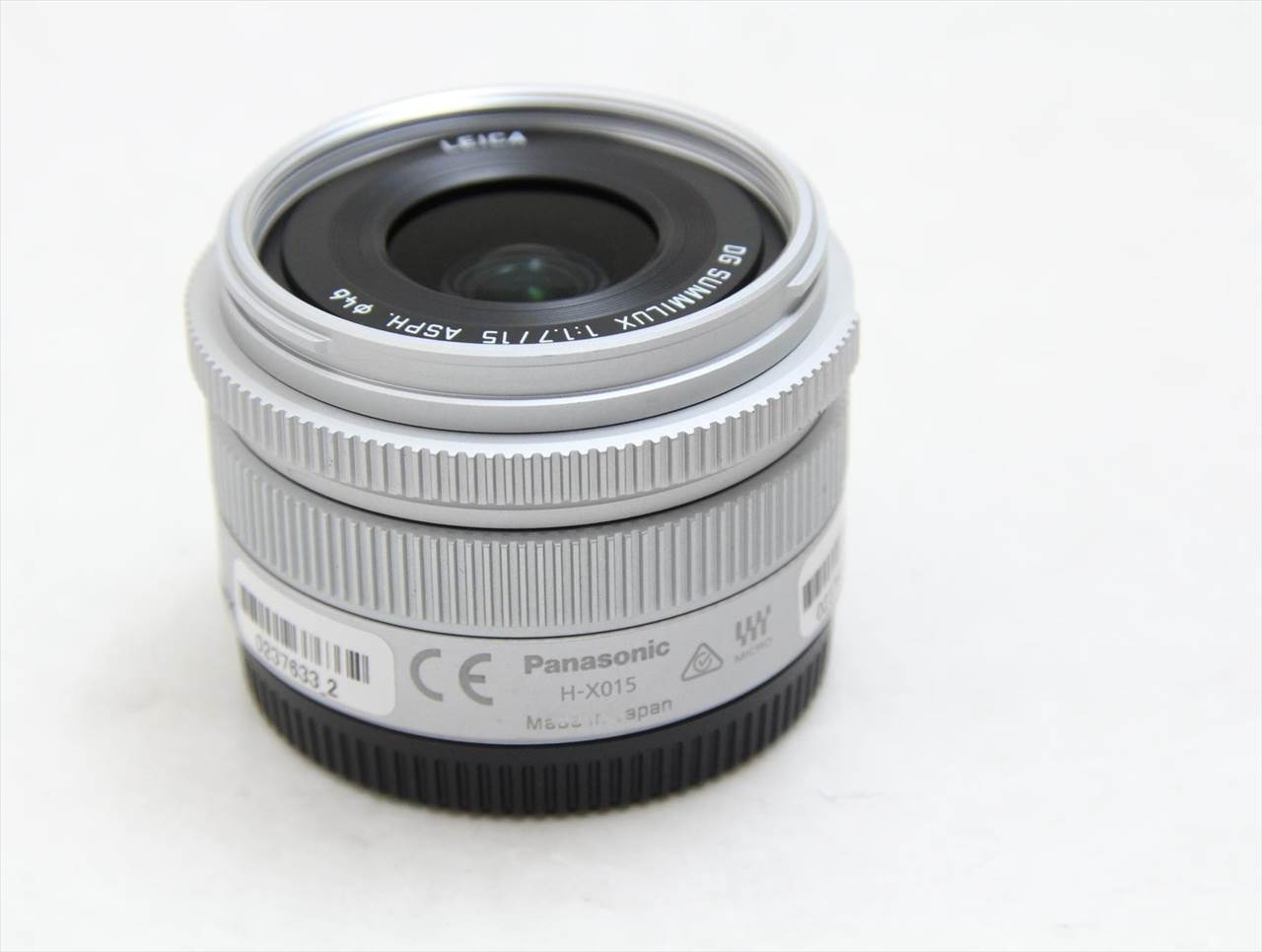 【中古】 パナソニック(panasonic) LEICA DG SUMMILUX 15mm/F1.7 ASPH. H-X015 [シルバー]