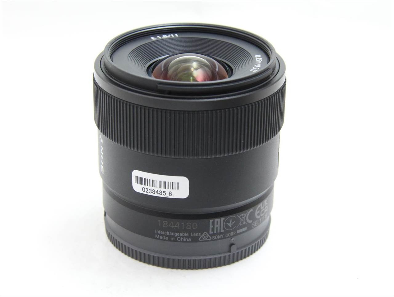 【中古】 ソニー(sony) E 11 mm F1.8 SEL11F18