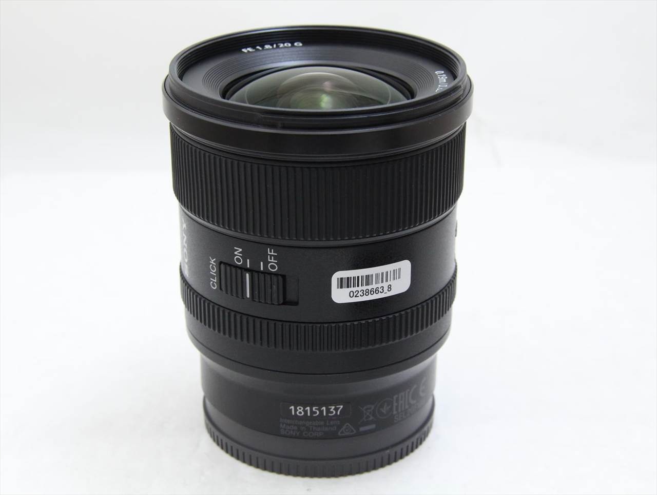 【中古】 ソニー(sony) FE 20mm F1.8 G SEL20F18G