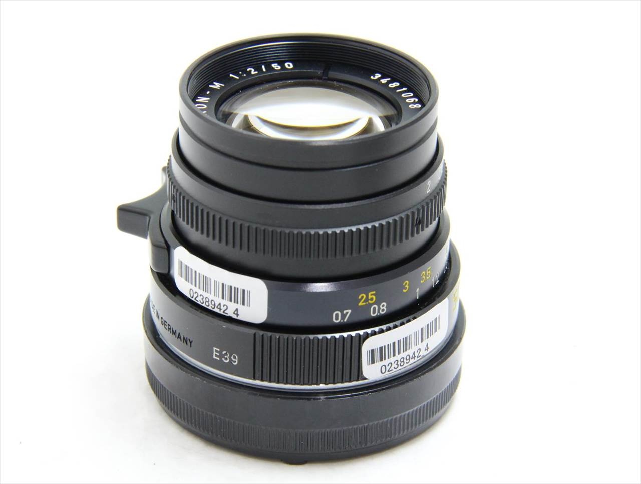 【中古】 ライカ(leica) ズミクロン M 50mm F2 第3世代