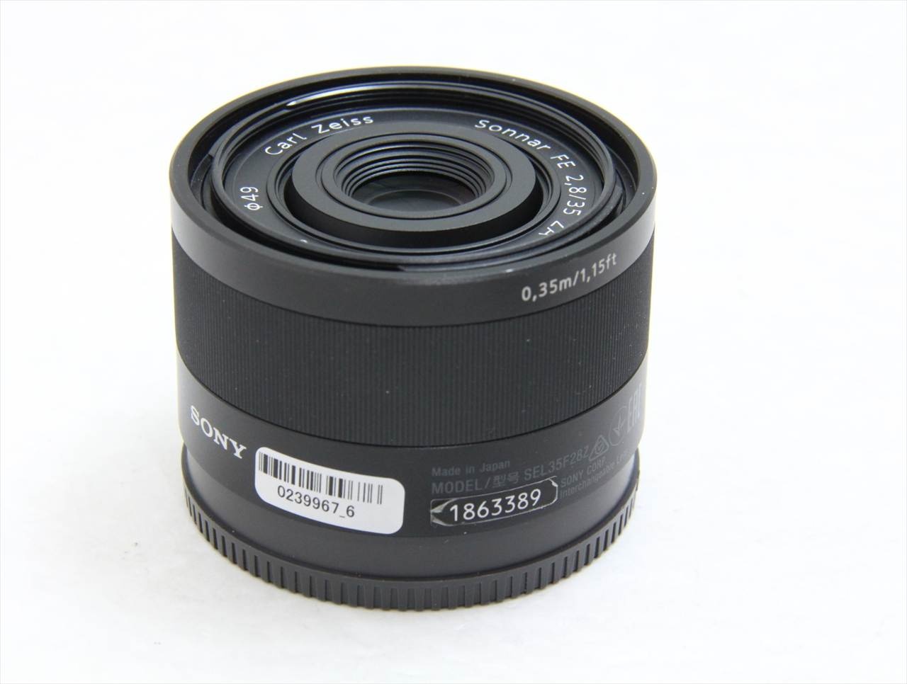 【中古】 ソニー(sony) Sonnar T* FE 35mm F2.8 ZA SEL35F28Z