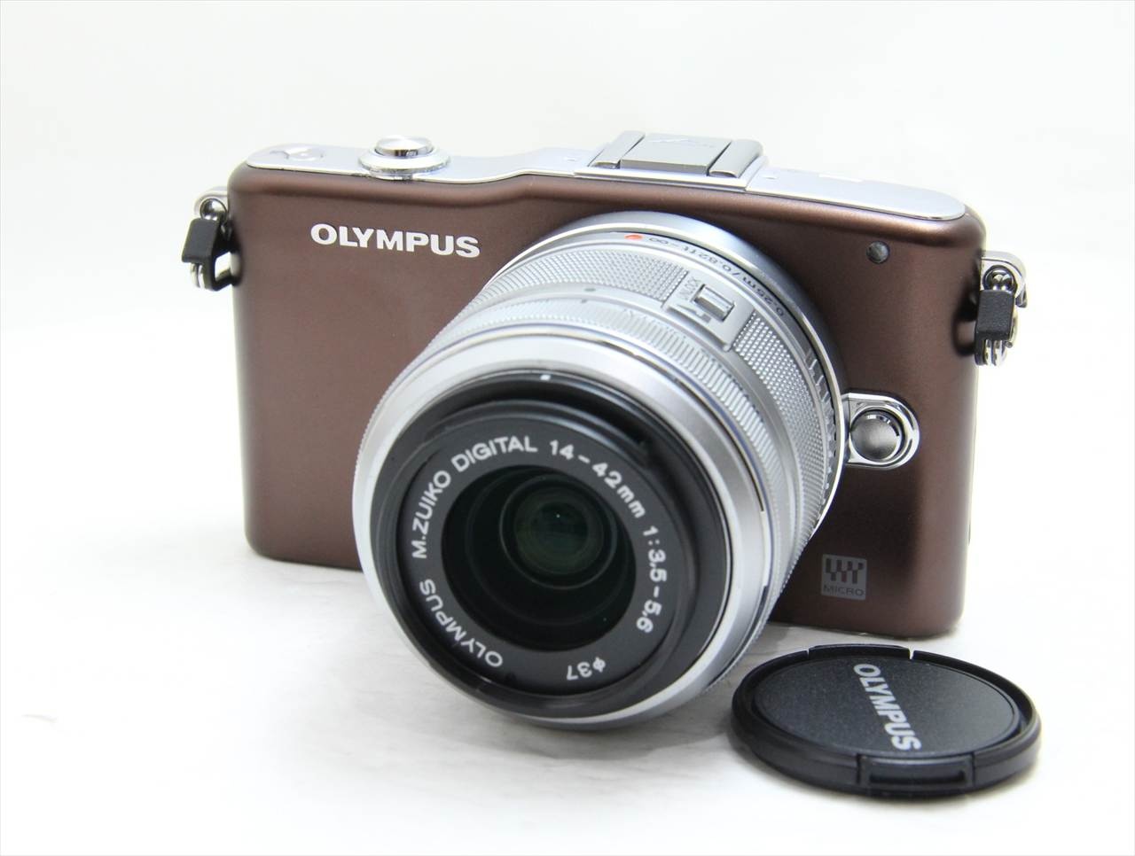 【中古】 オリンパス・OMシステム(olympus・OM SYSTEM) OLYMPUS PEN mini E-PM1 レンズキット [ブラウン]