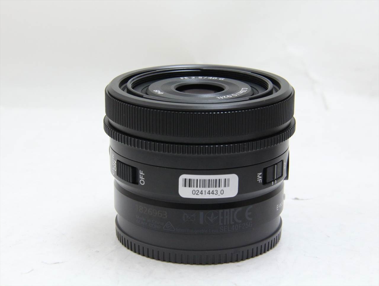 【中古】 ソニー(sony) FE 40mm F2.5 G SEL40F25G